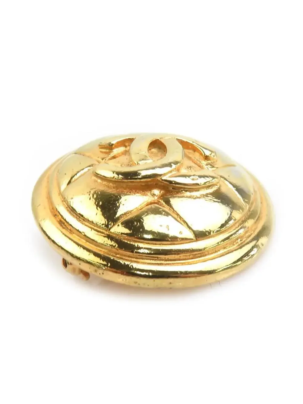 Auth Chanel Cc Logo Brooch Gold Metal - #293944C32B